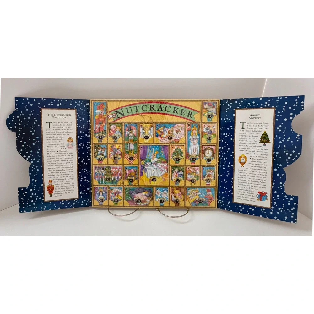 1993 Nutcracker Story Book Set Advent Calendar 24 Ornament Books Complete VTG